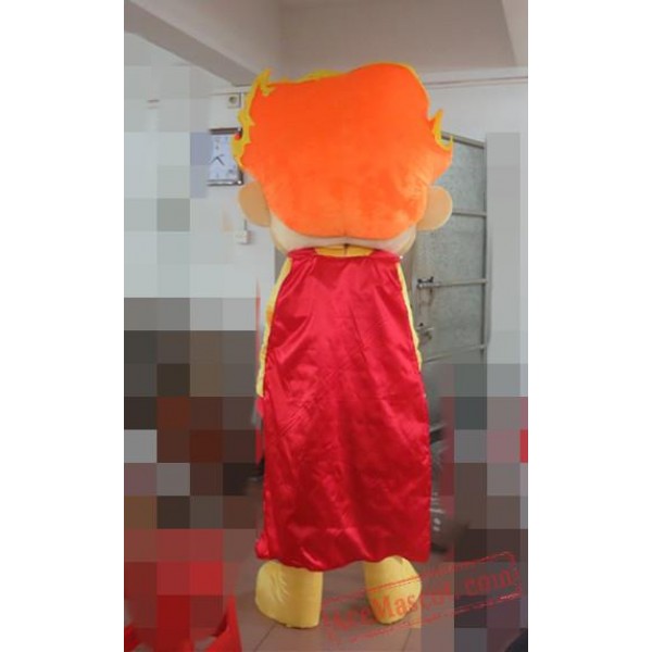 Personality Flame Head Doll Cartoon Mascot Costume