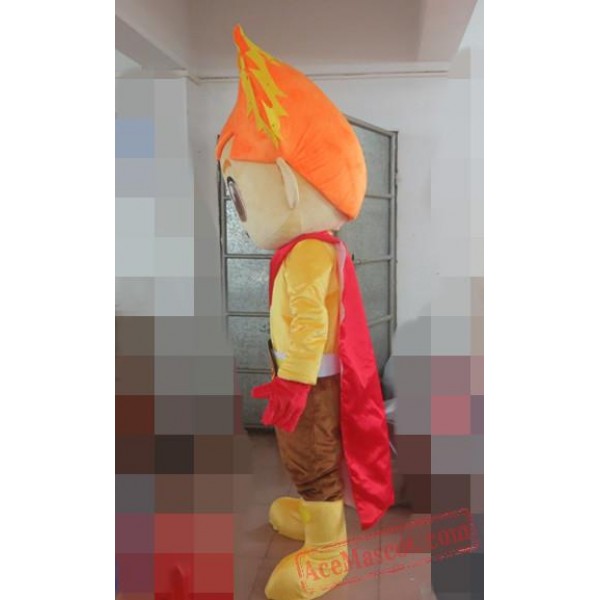 Personality Flame Head Doll Cartoon Mascot Costume