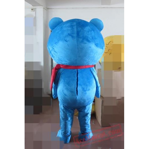 Blue Bear Mascot Costume