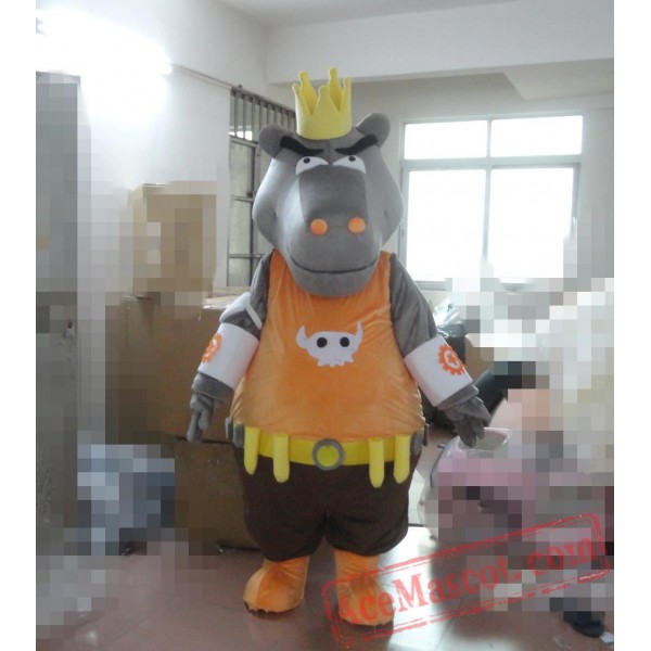 Ox King Mascot Costume Adult Ox Bull Mascot