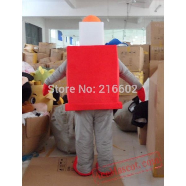 Red Robot Mascot Costume