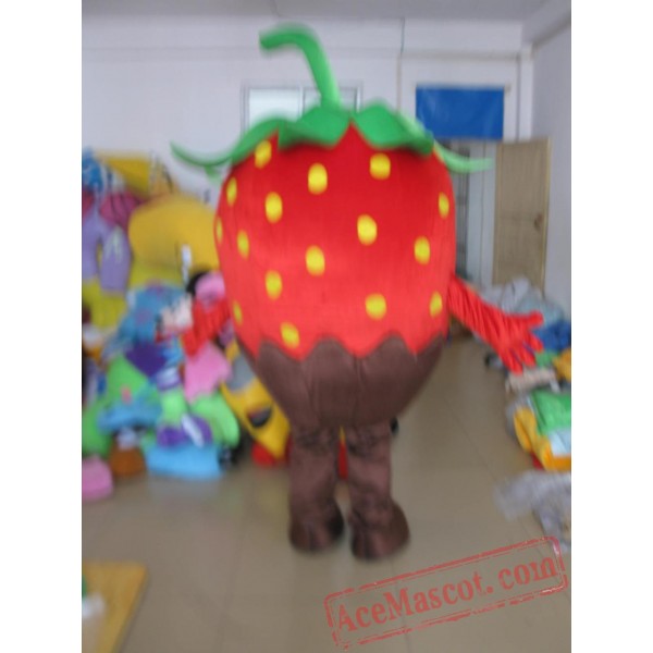 Red Strawberry Mascot Costume