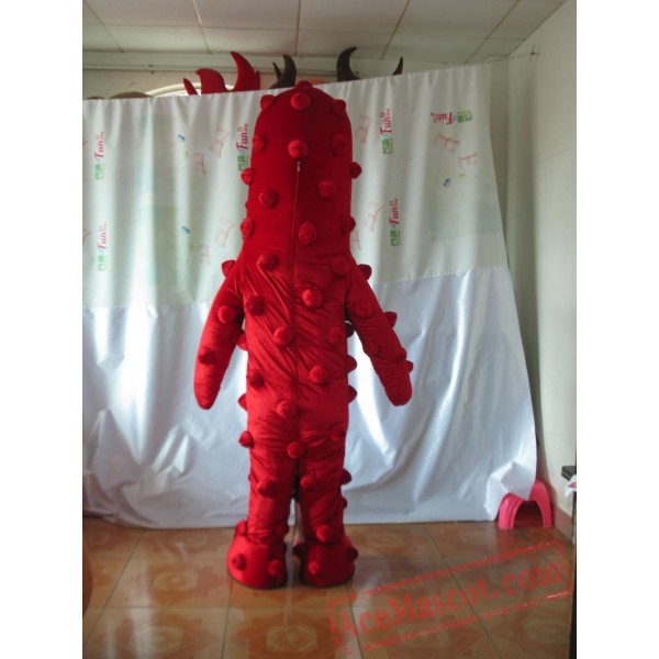 Red Monster Mascot Costume