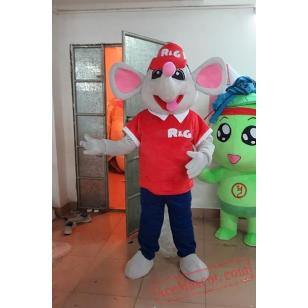 Brown Mouse Mascot Costume