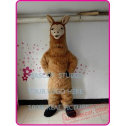 Llama Mascot Costume Cartoon Character Costume