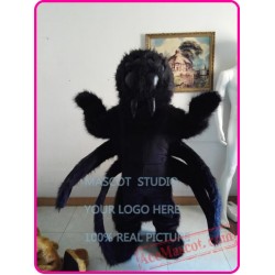 Long Plush Black Spider Tarantula Mascot Costume