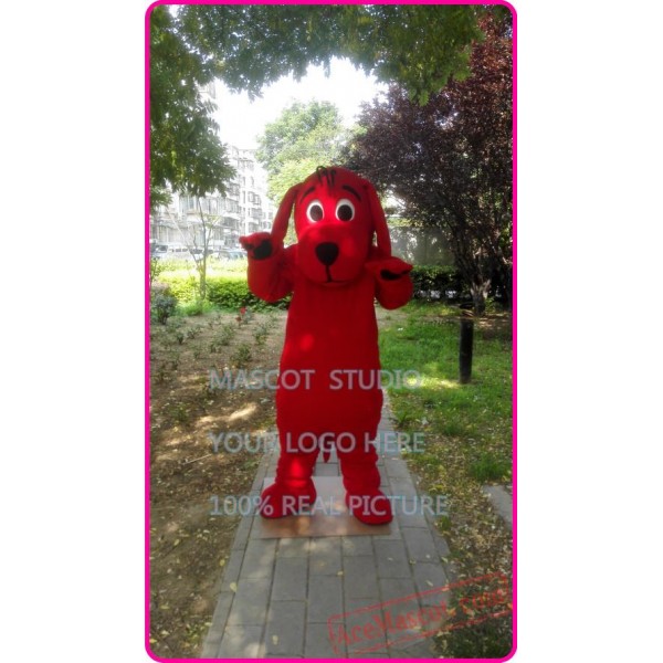 Red Dog Mascot Costume