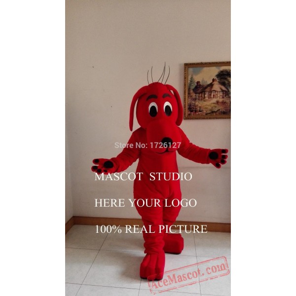 Big Red Dog Mascot Costume