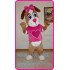 Pink Female Dog Mascot Costume