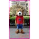 Red Dog Mascot Costume