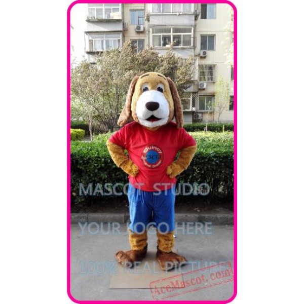 Red Dog Mascot Costume