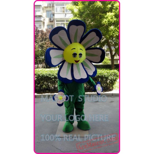 Blue Flower Sunflower Mascot Costume