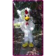 Plush Chicken Mascot Costume White Cook Rooster