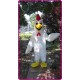 Plush Chicken Mascot Costume White Cook Rooster