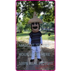 Mexican Mexico Man Indian Mascot Costume