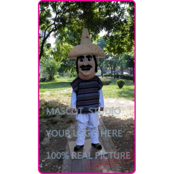 Mexican Mexico Man Indian Mascot Costume