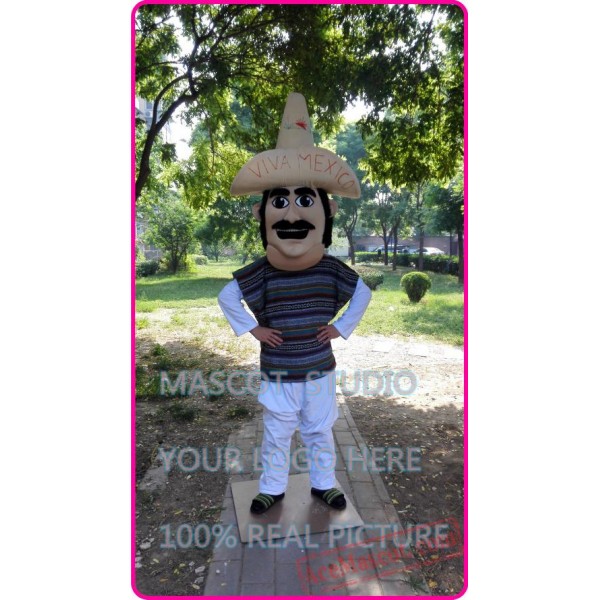 Mexican Mexico Man Indian Mascot Costume