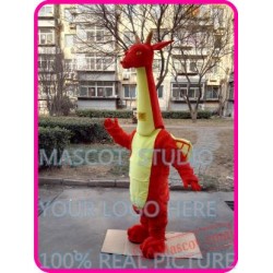 Red Dinosaur Dino Dragon Mascot Costume