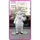 Plush White Goat Sheep Ram Mascot Costume