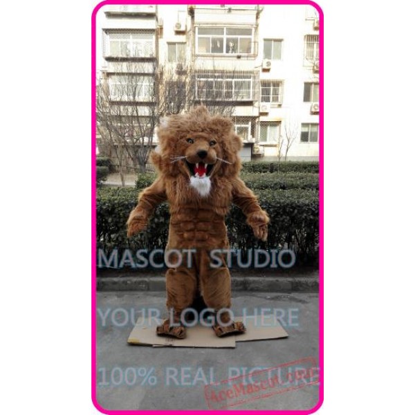 Muscle Animal Mascot Simba Leo Costume