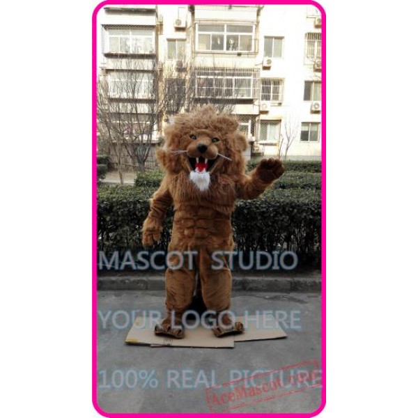 Muscle Animal Mascot Simba Leo Costume