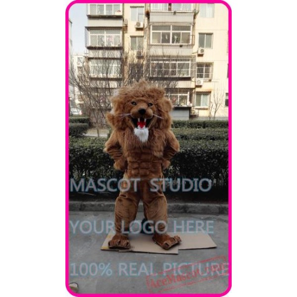 Muscle Animal Mascot Simba Leo Costume