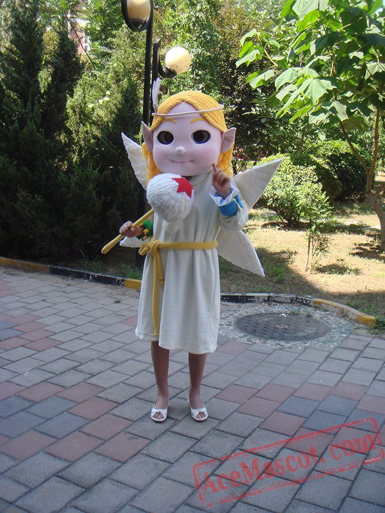 Cartoon Angel Girl Mascot Costume