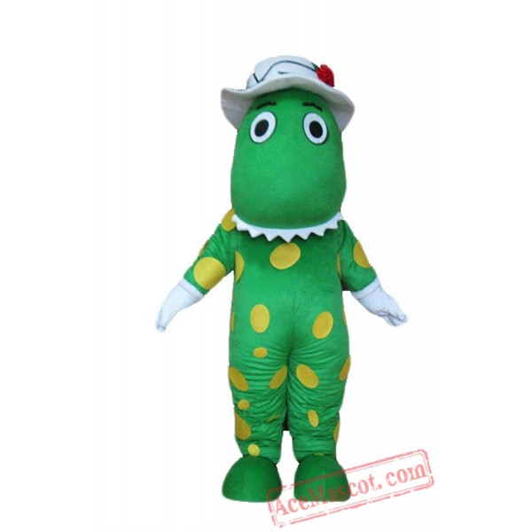 Green Dorothy Dinosaur Mascot Costume