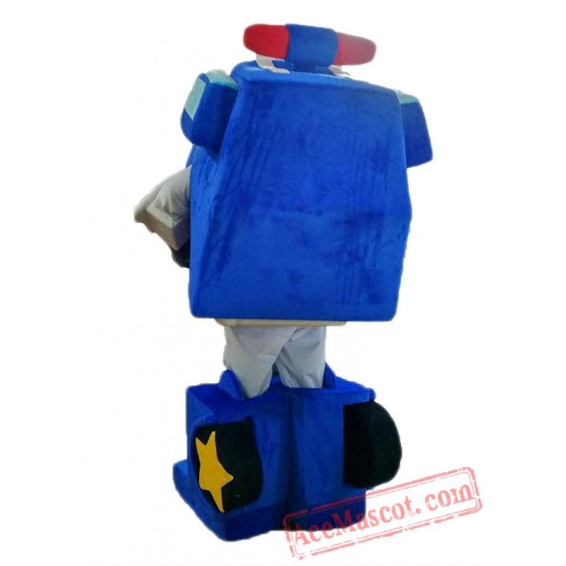 Adult Robocar  Poli  Mascot Costume 