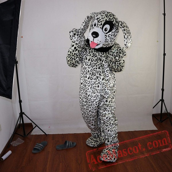 Black and White Dalmatian Dog Mascot Costume