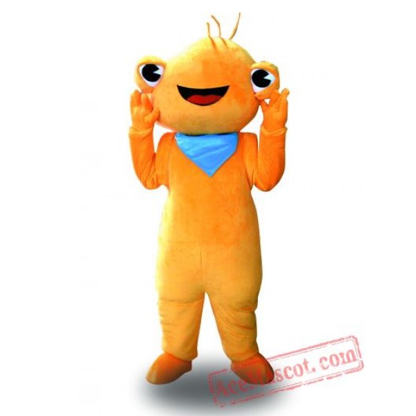 Orange Frog Mascot Costume