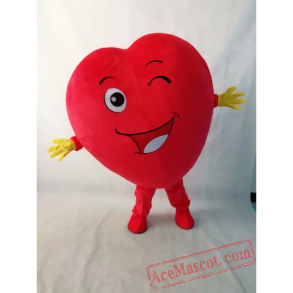 Love Heart Mascot Costume