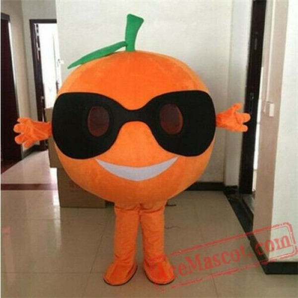 orange fruit mascot
