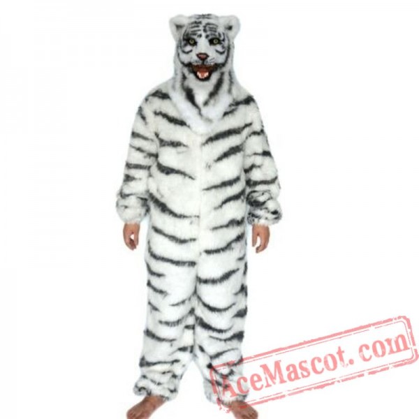 White Tiger Mascot Costume