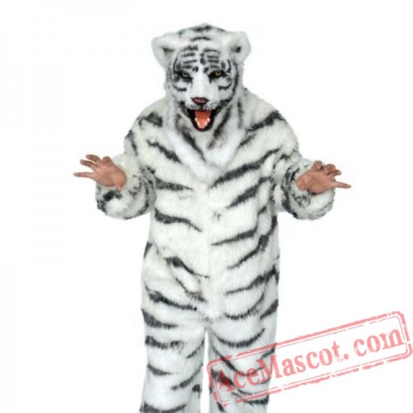 White Tiger Mascot Costume