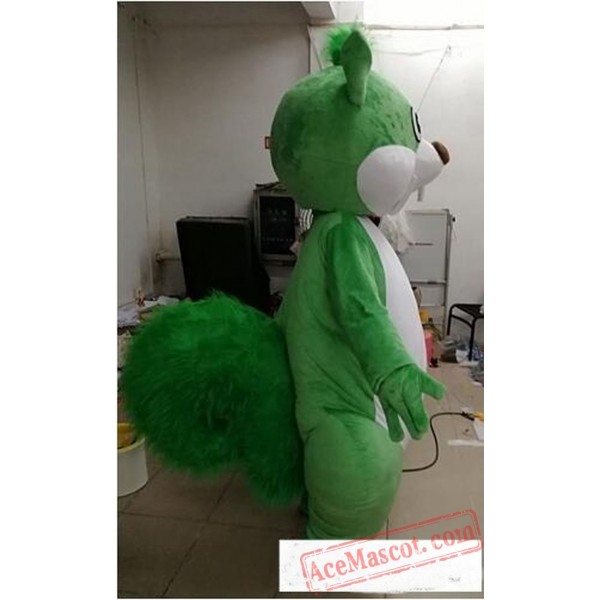 Green Squirrel Mascot Costume